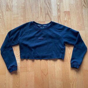 Alphalete Cropped Black Sweater Size S